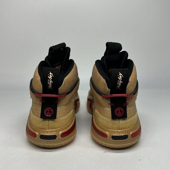 USED Men’s Nike Air Jordan 36 Rui Hachimura Black Samurai DO2494-260 No Box - Picture 5 of 7